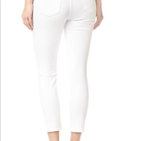J Brand Mama J Maternity Demented Distressed White Capri Jean NWT $178 - Picture 4 of 9